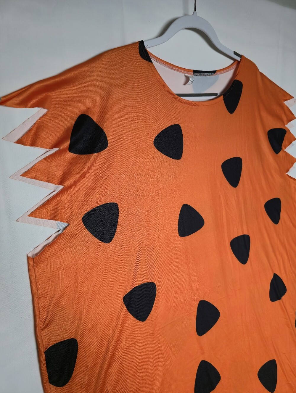 Fred Flintstone Costume Orange Black Triangle Caveman Cosplay - Picture 4 of 8